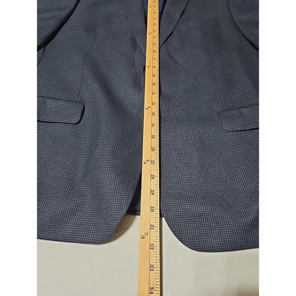 Michael‎ Kors Blue Check Men SPORT COAT 46R blazer suit jacket
